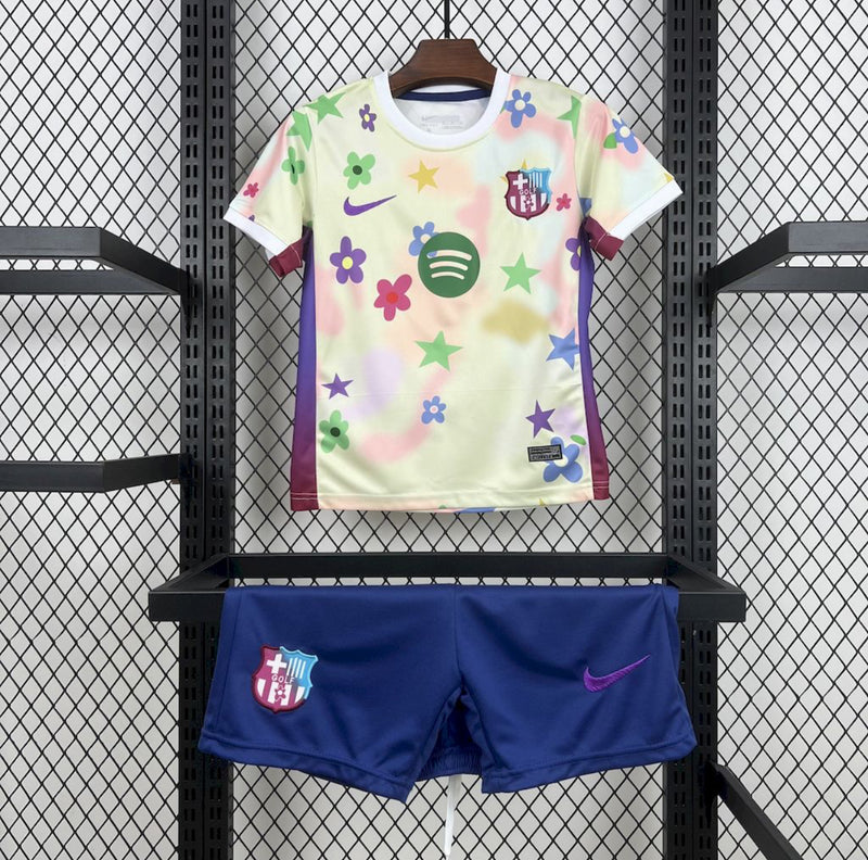 BARCELONA EDICION SPECIAL FLOWER 25/26 CONJUNTO INFANTIL