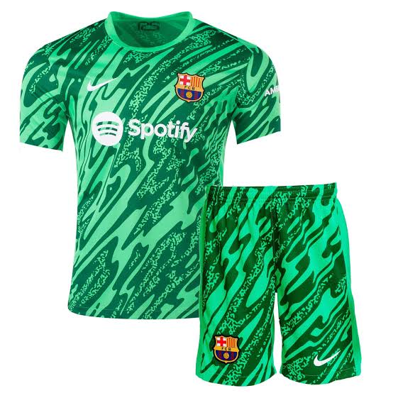 BARCELONA GOLEIRO 24/25 CONJUNTO INFANTIL